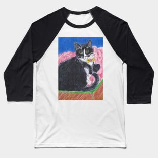 Tuxedo cat Baseball T-Shirt